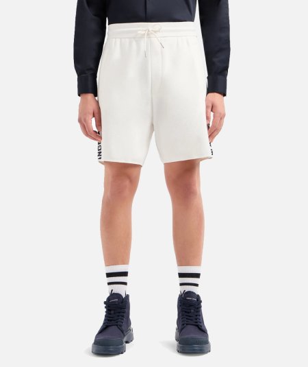 Shorts in tessuto jacquard con tape logo - Duepistudio ***** Abbigliamento, Accessori e Calzature | Uomo - Donna
