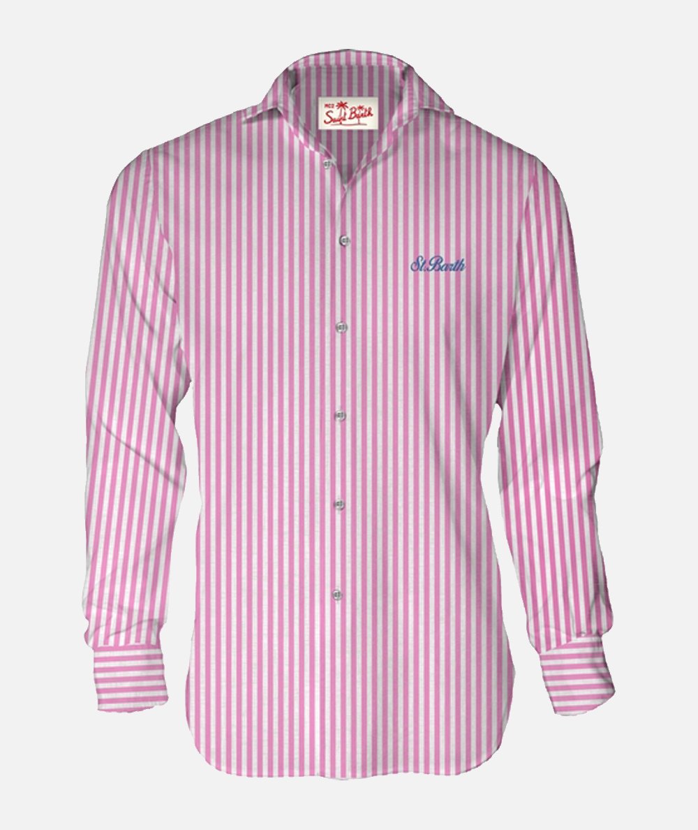 CAMICIA LINEN STRIPES V 23 EMB