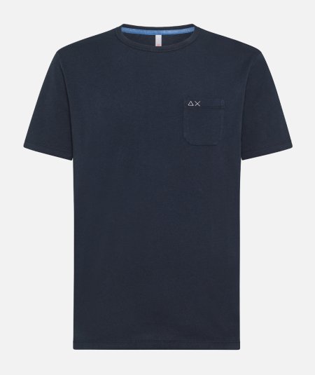 T-SHIRT ROUND SOLID POCKET