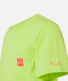 T-shirt Pocket Logo Fluo