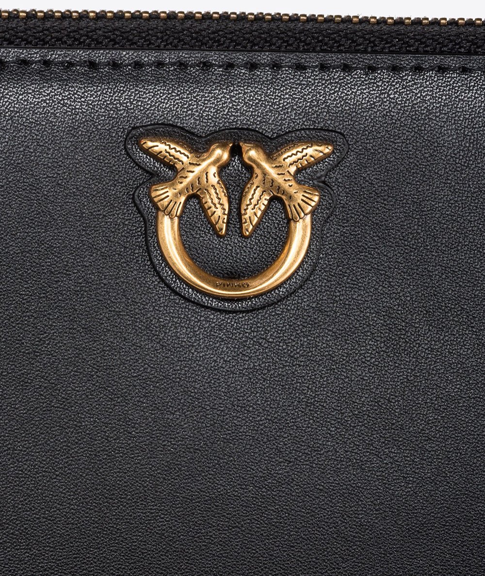Zip around leather wallet
