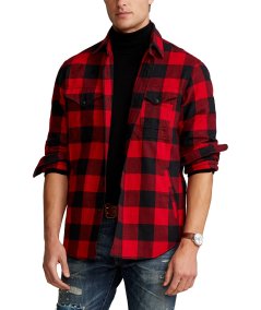 Classic Fit Checked Twill Shirt