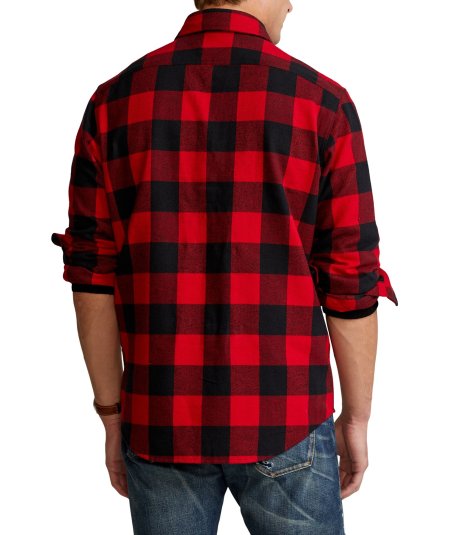 Classic Fit Checked Twill Shirt