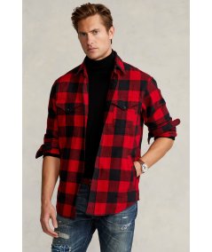 Classic Fit Checked Twill Shirt