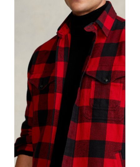 Classic Fit Checked Twill Shirt