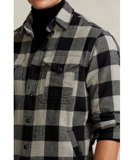 Classic Fit Checked Twill Shirt