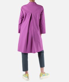 Spolverino svasato in cotone stretch
