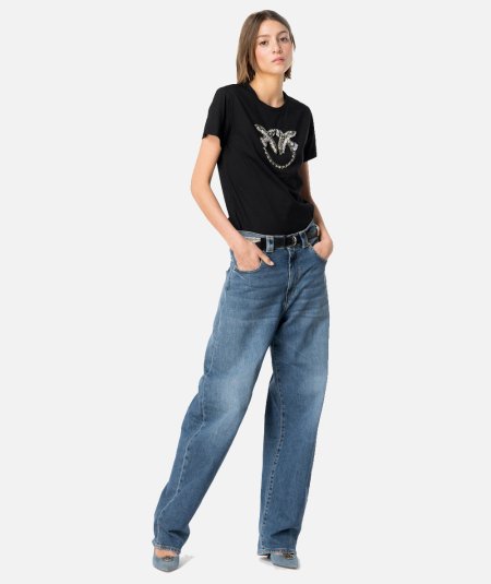 T-Shirt Ricamo Love Birds - Duepistudio ***** Abbigliamento, Accessori e Calzature | Uomo - Donna