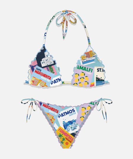Bikini triangolo Postcards - Duepistudio ***** Abbigliamento, Accessori e Calzature | Uomo - Donna