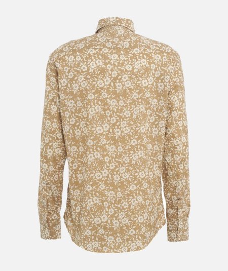 CAMICIA IN MISTO LINO A FANTASIA