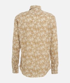 CAMICIA IN MISTO LINO A FANTASIA