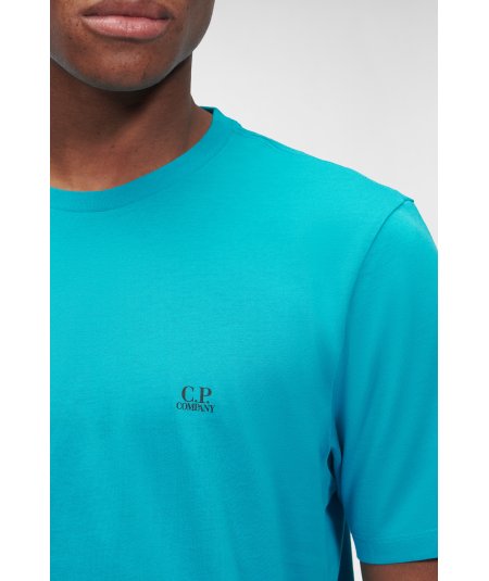 T-shirt con logo piccolo in jersey 30/1