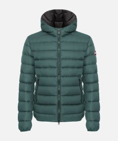 Piumino sportivo con cappuccio fisso