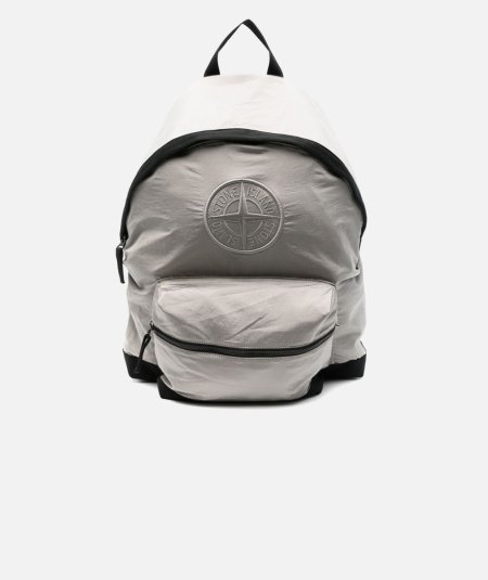 Zaino in nylon con logo ricamato