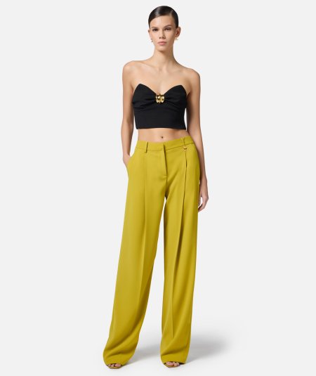 Top in crêpe fluido con decorazione gioiello - Duepistudio ***** Abbigliamento, Accessori e Calzature | Uomo - Donna