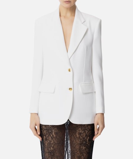 Giacca in crêpe fluido con bottoni dorati - Duepistudio ***** Abbigliamento, Accessori e Calzature | Uomo - Donna