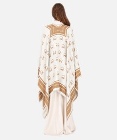 Cape with monogram motif - MATRICE