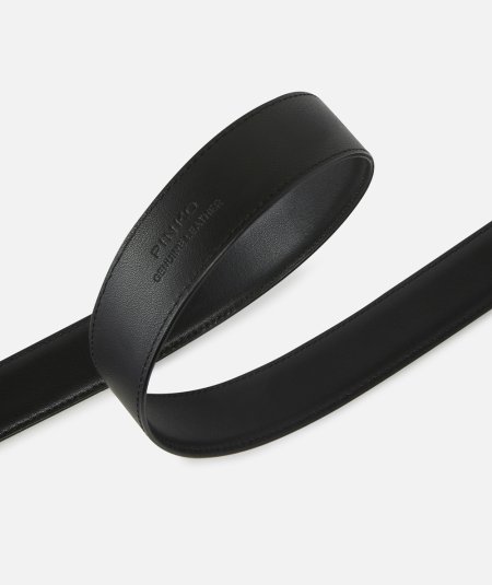 Love birds leather belt - BERRY