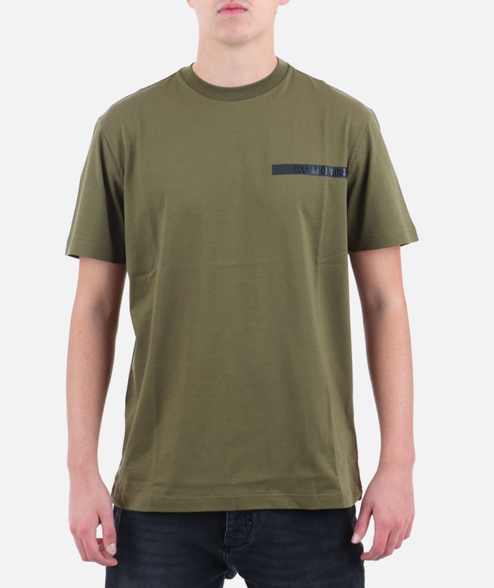 T-SHIRT IN JERSEY DI COTONE CON TRASFER