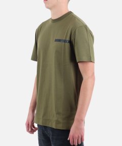 T-SHIRT IN JERSEY DI COTONE CON TRASFER