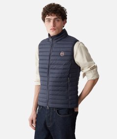 Smanicato gilet trapuntato