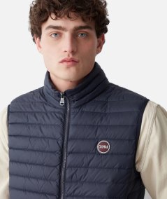Smanicato gilet trapuntato