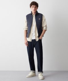 Smanicato gilet trapuntato