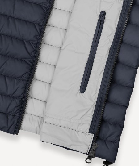 Smanicato gilet trapuntato