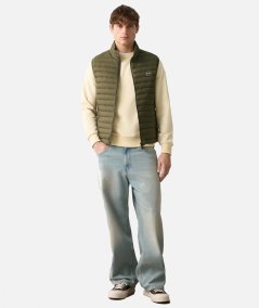 SMANICATO GILET TRAPUNTATO