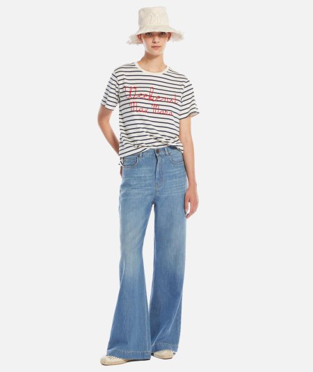 T-shirt girocollo Olga - Duepistudio ***** Abbigliamento, Accessori e Calzature | Uomo - Donna