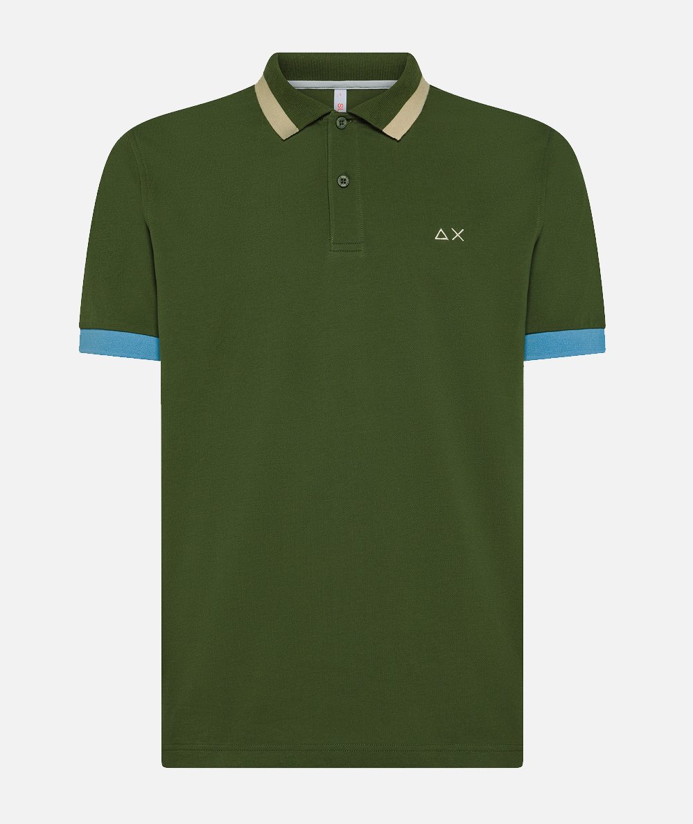 Polo big stripes on collar
