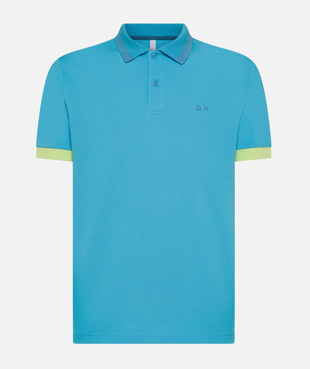 Polo big stripes on collar