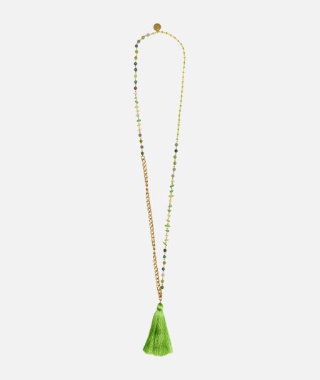 Collana pietre e catena - Duepistudio ***** Abbigliamento, Accessori e Calzature | Uomo - Donna