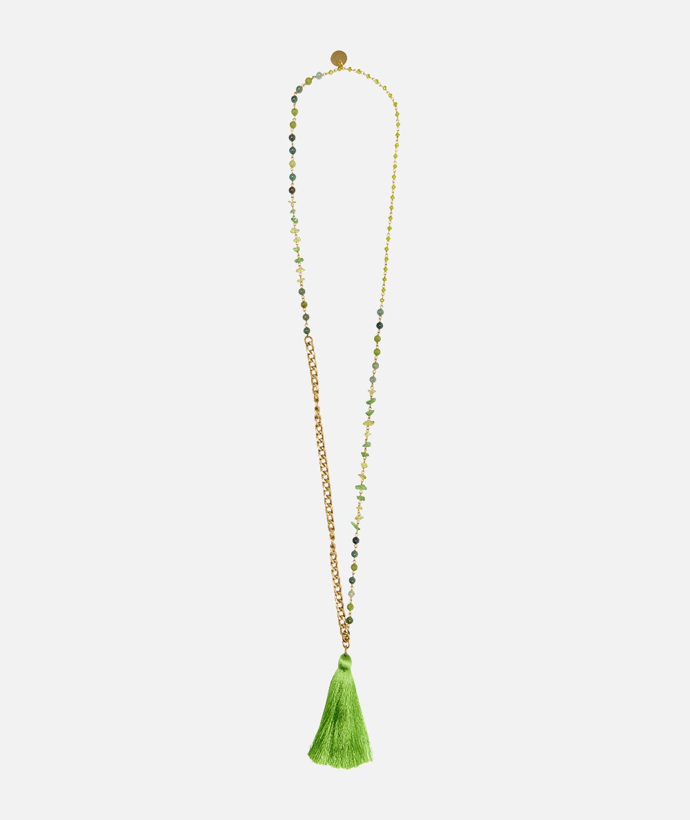 Collana pietre e catena