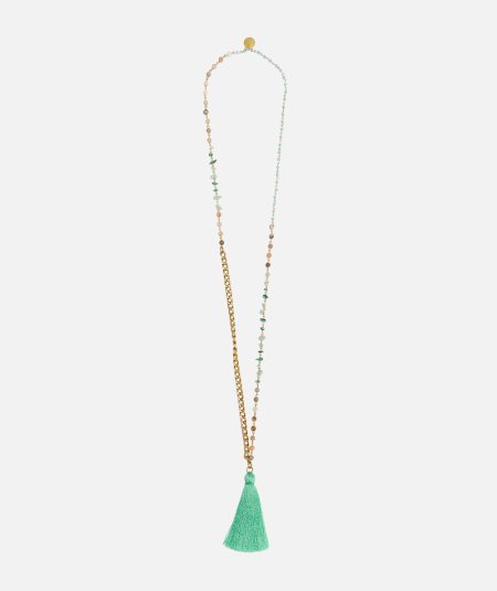 Collana pietre e catena - Duepistudio ***** Abbigliamento, Accessori e Calzature | Uomo - Donna