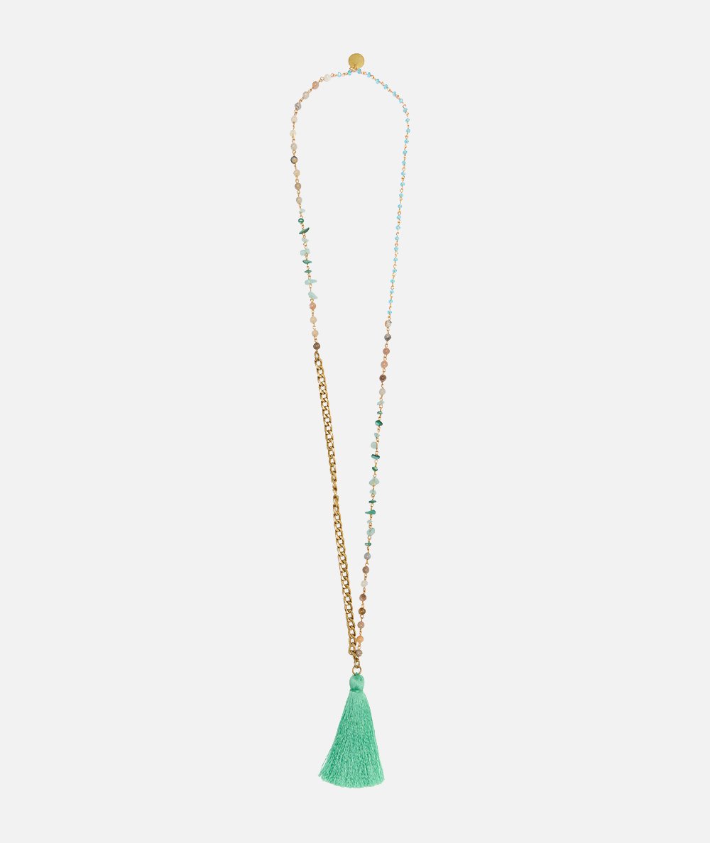 Collana pietre e catena
