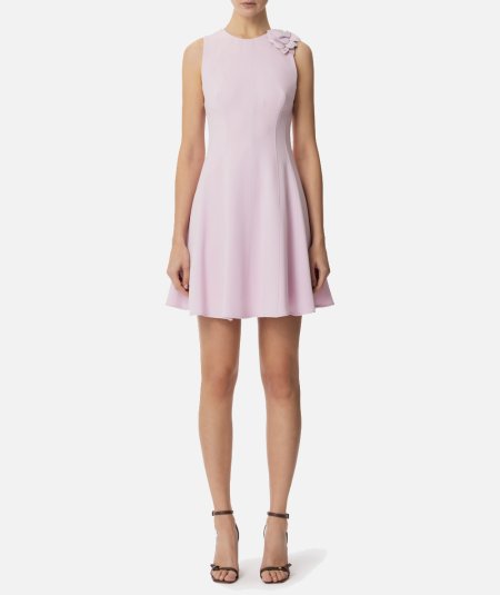 Abito in crêpe leggero con dettaglio floreale - Duepistudio ***** Abbigliamento, Accessori e Calzature | Uomo - Donna