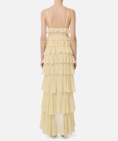 Abito Red Carpet in georgette con balze