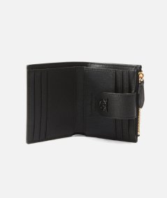 Piccolo portafoglio compatto in pelle saffiano