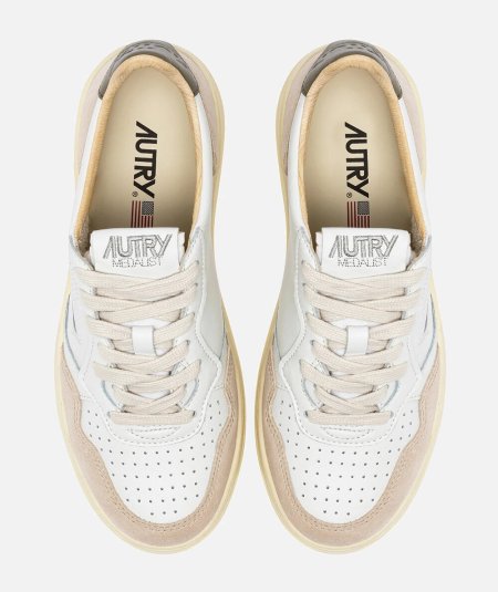 Sneakers medalist low in pelle e suede
