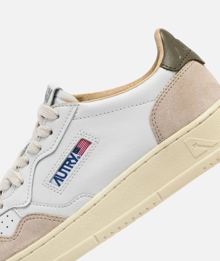 Sneakers medalist low in pelle e suede