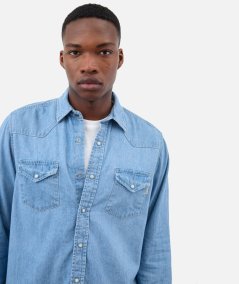 CAMICIA MARTIN DENIM BLEACH