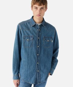 Camicia martin in denim mid wash