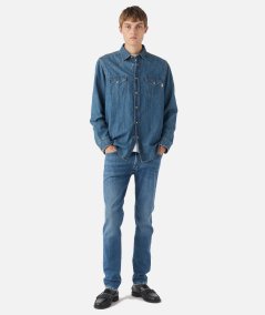 Camicia martin in denim mid wash