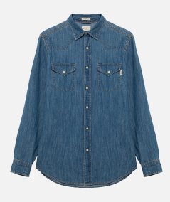 Camicia martin in denim mid wash