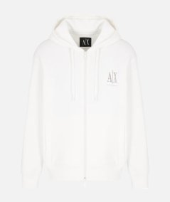 FELPA FULL ZIP E CAPPUCCIO