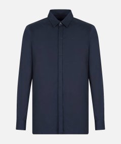 Camicia slim fit in satin stretch