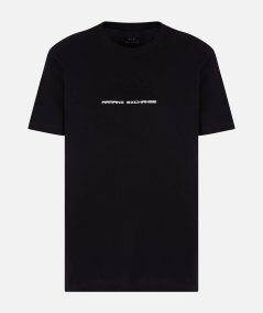 T-shirt regular fit con logo in rilievo