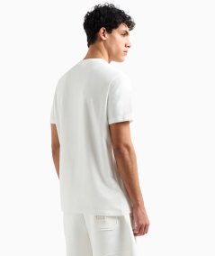 T-shirt regular fit con logo in rilievo