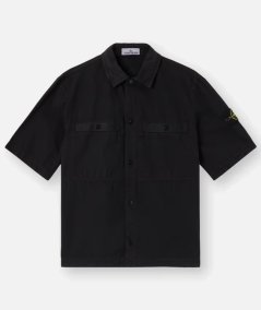 Overshirt BRUSHED ORGANIC COTTON CANVAS OLD EFFECT